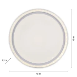 JUST LIGHT 14883-16 BEDGING LED Panel rund weiß 40cm 3000K