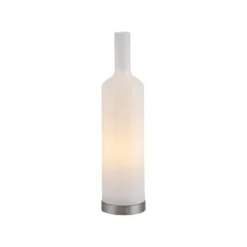 JUST LIGHT 14006-16 BOTTLE Tischleuchte weiss Opalglas