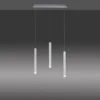 JUST LIGHT 15203-95 BRUNO LED Pendelleuchte 3-flammig aluminium 3000K