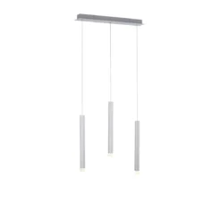 JUST LIGHT 15203-95 BRUNO LED Pendelleuchte 3-flammig aluminium 3000K