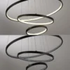 JUST LIGHT 15070-18 CERCHI Pendelleuchte schwarz 3000K