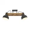 JUST LIGHT 15744-18 CUP 2.0 Deckenleuchte 2-flammig schwarz Holz E27