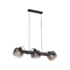 JUST LIGHT 15753-18 CUP 2.0 Pendelleuchte 3-flammig schwarz Rauchglas