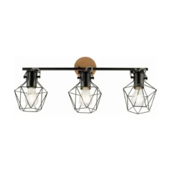 JUST LIGHT 15673-78 Deckenleuchte JARO Holz-natur 3-flammig