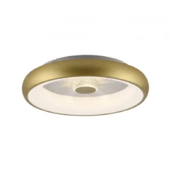 JUST LIGHT 14384-60 Deckenleuchte Vertigo messing matt CCT Kristalleffekt 47cm