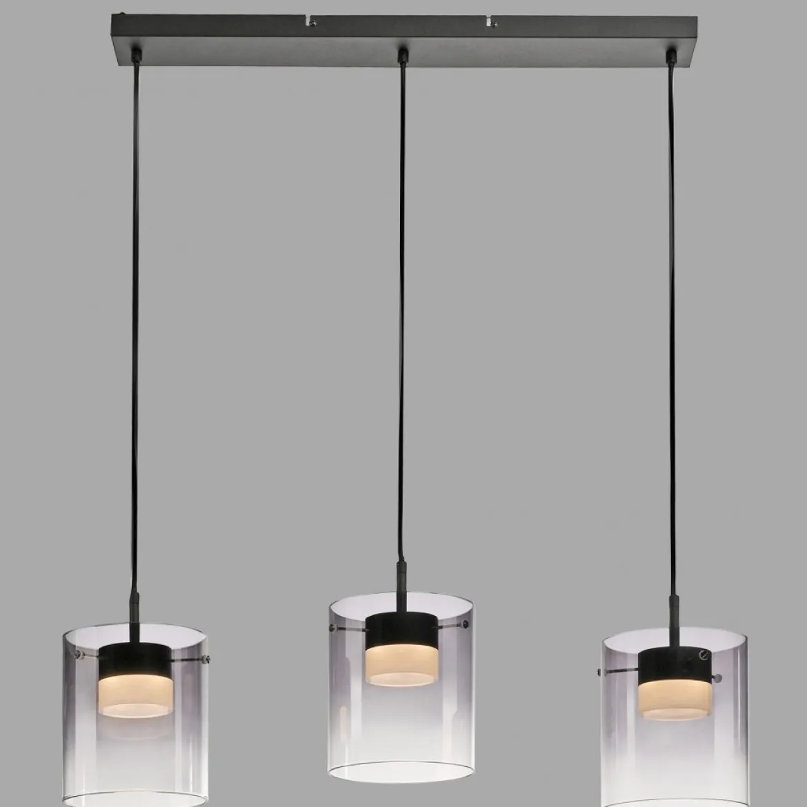 JUST LIGHT 14043-18 ELIO Pendelleuchte 3-flammig schwarz 3000K