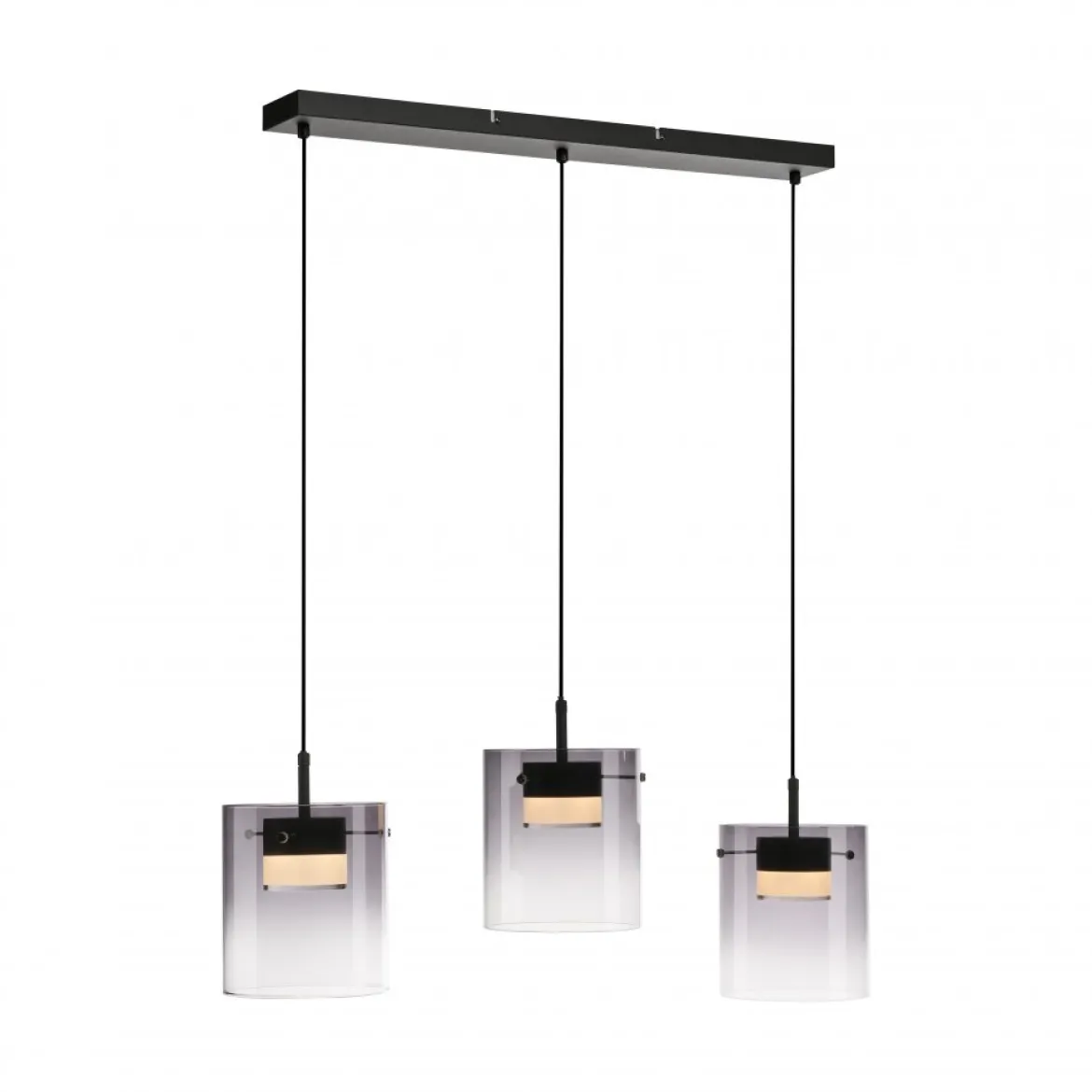 JUST LIGHT 14043-18 ELIO Pendelleuchte 3-flammig schwarz 3000K