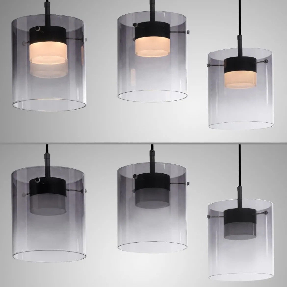 JUST LIGHT 14043-18 ELIO Pendelleuchte 3-flammig schwarz 3000K