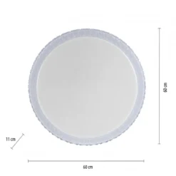 JUST LIGHT 14373-00 FRIDA LED Deckenleuchte 60cm transparent Sternenhimmeloptik