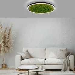 JUST LIGHT 15392-66 GREEN RITUS LED Deckenleuchte Moos 60cm