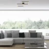 JUST LIGHT 14708-18 IVEN Deckenleuchte schwarz 3000K