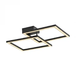JUST LIGHT 14708-18 IVEN Deckenleuchte schwarz 3000K