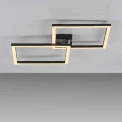 JUST LIGHT 14708-18 IVEN Deckenleuchte schwarz 3000K