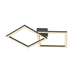 JUST LIGHT 14708-18 IVEN Deckenleuchte schwarz 3000K