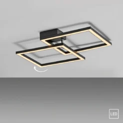 JUST LIGHT 14708-18 IVEN Deckenleuchte schwarz 3000K