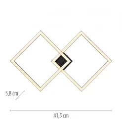JUST LIGHT 14708-18 IVEN Deckenleuchte schwarz 3000K