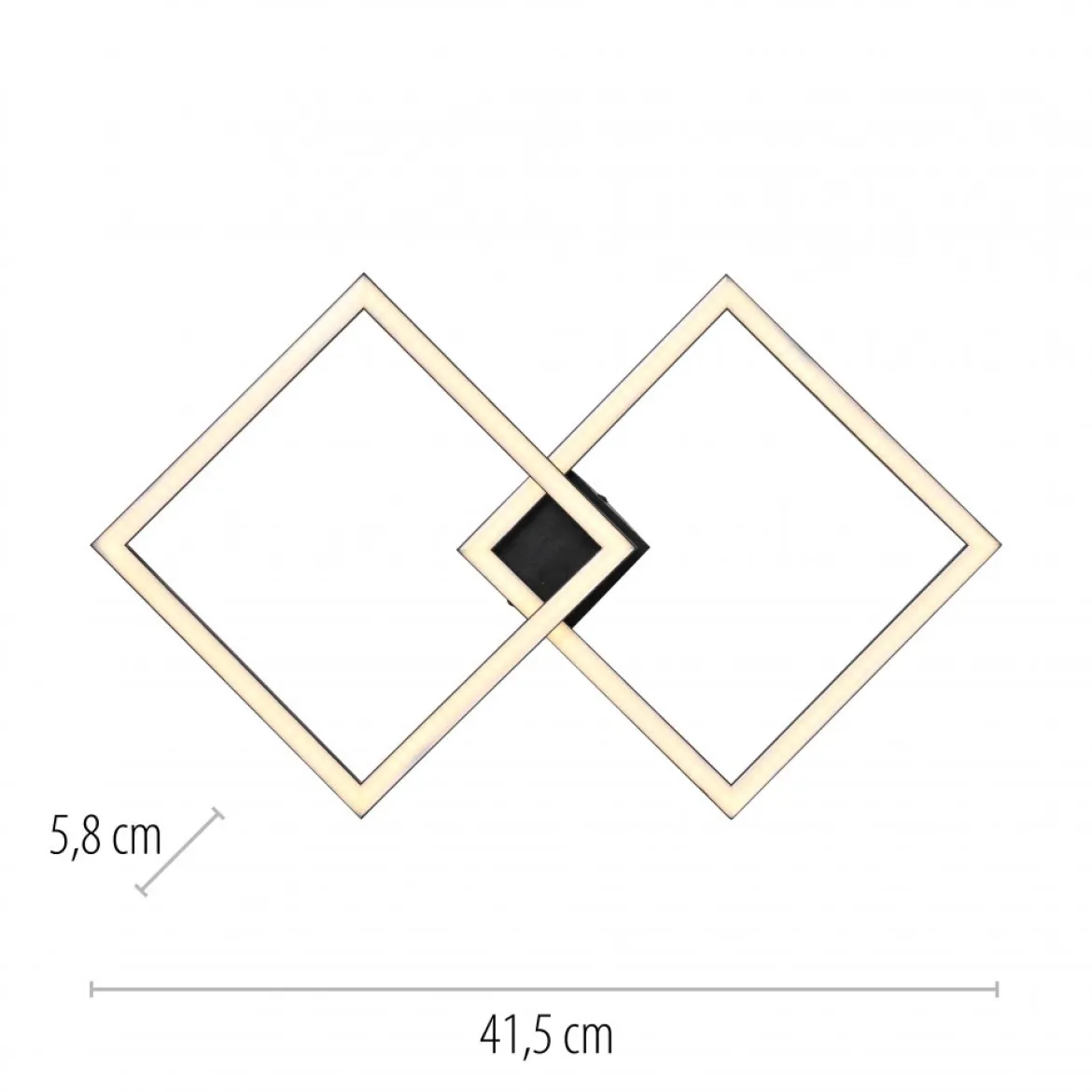 JUST LIGHT 14708-18 IVEN Deckenleuchte schwarz 3000K