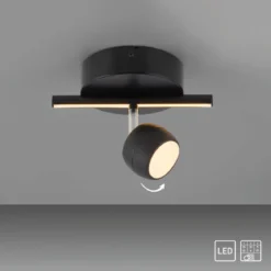 JUST LIGHT 11400-18 JARIK Deckenleuchte 1-flammig schwarz 3000K