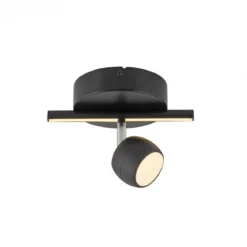 JUST LIGHT 11400-18 JARIK Deckenleuchte 1-flammig schwarz 3000K