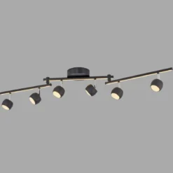 JUST LIGHT 11403-18 JARIK Deckenleuchte 6-flammig schwarz 3000K
