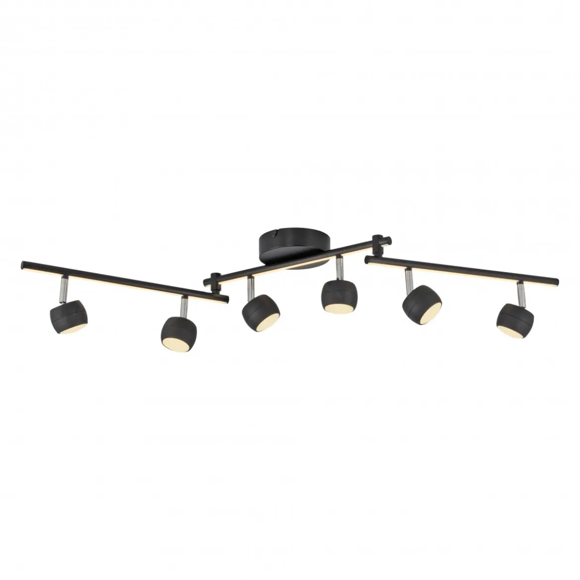 JUST LIGHT 11403-18 JARIK Deckenleuchte 6-flammig schwarz 3000K