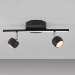 JUST LIGHT 11401-18 JARIK Deckenleuchte 2-flammig schwarz 3000K