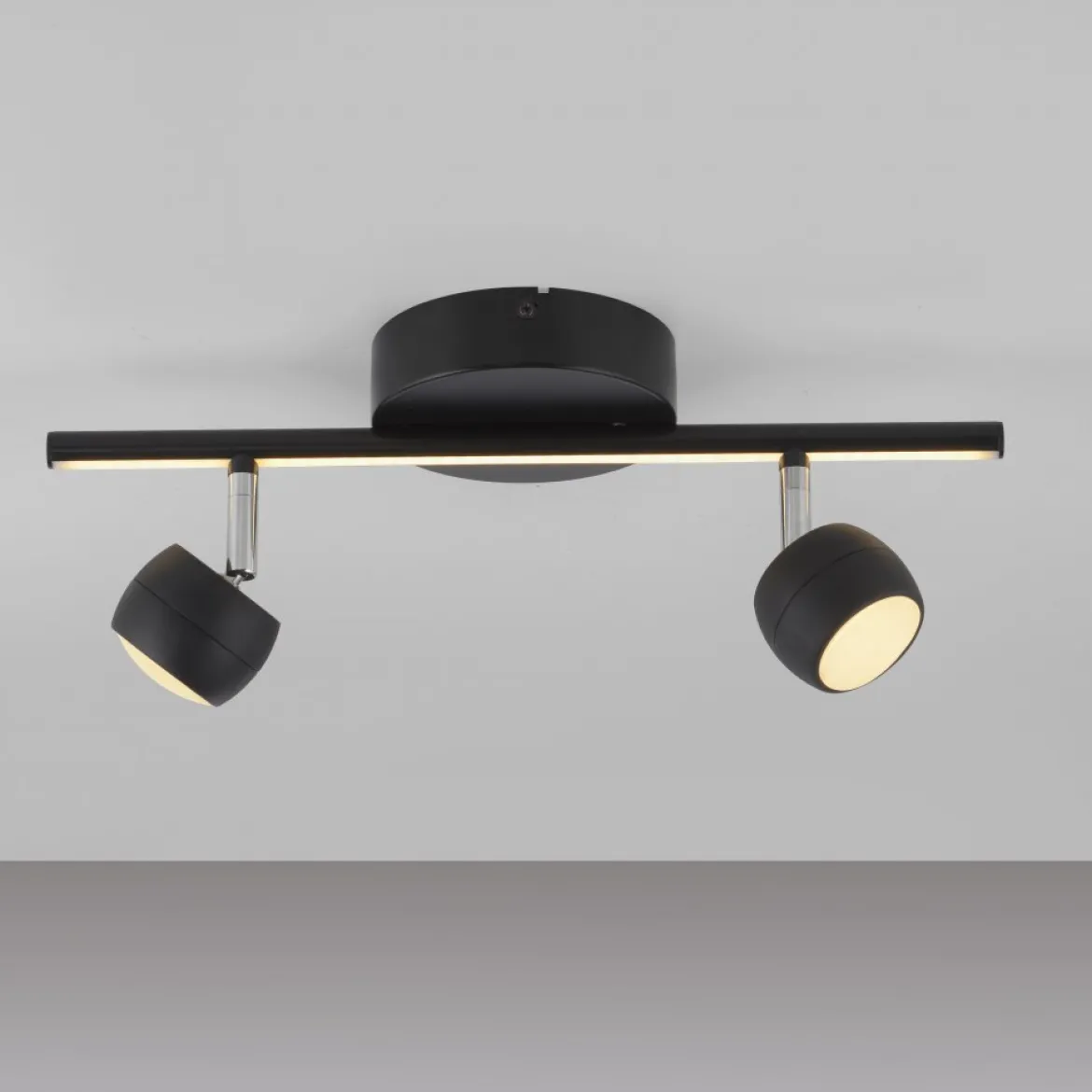 JUST LIGHT 11401-18 JARIK Deckenleuchte 2-flammig schwarz 3000K