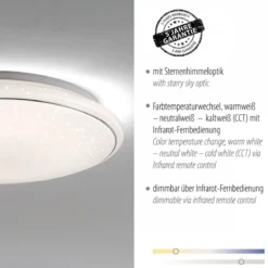 JUST LIGHT 14366-16 JUPITER LED Deckenleuchte Sternenhimmel 59cm CCT