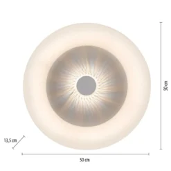 JUST LIGHT 14383-16 LED Deckenleuchte Vertigo Kristalleffekt 50cm CCT