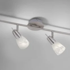 JUST LIGHT 11864-55 LED Deckenleuchte Julia 4-flammig 3000K GU10 Stahl