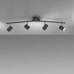 JUST LIGHT 11944-13 LED Deckenleuchte Tarik 4-flammig 3000K GU10 Anthrazit