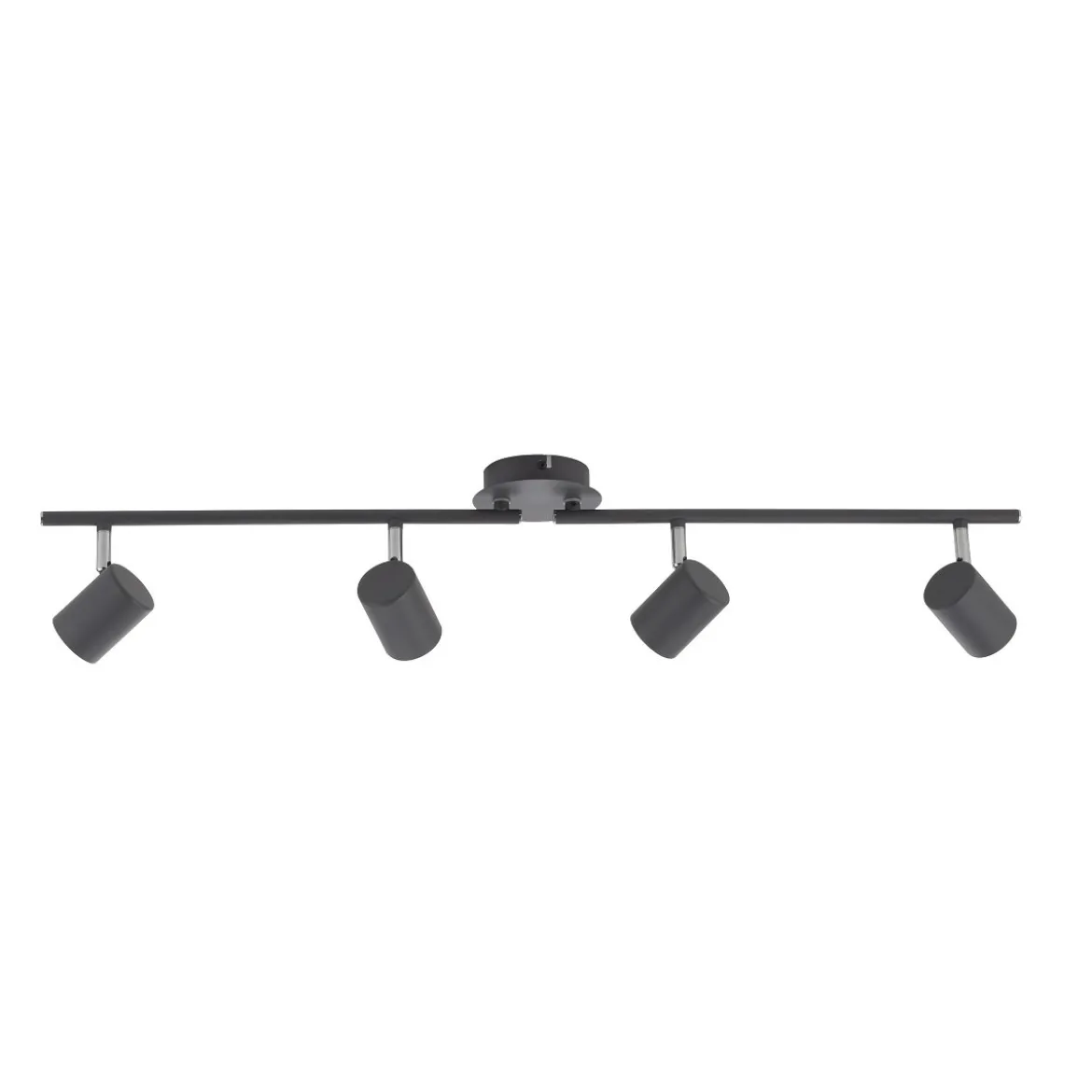 JUST LIGHT 11944-13 LED Deckenleuchte Tarik 4-flammig 3000K GU10 Anthrazit