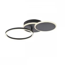 JUST LIGHT 14116-18 LED Deckenleuchte SEVENT rund schwarz schwenkbar