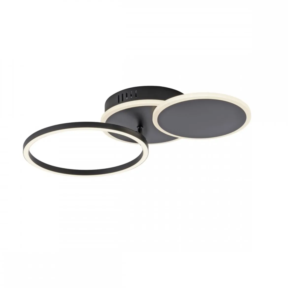 JUST LIGHT 14116-18 LED Deckenleuchte SEVENT rund schwarz schwenkbar