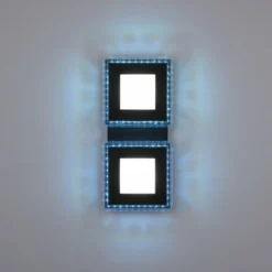 JUST LIGHT 14512-18 LED Deckenleuchte ACRI schwarz RGBW 44x20cm