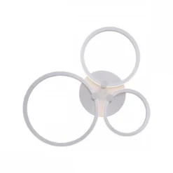 JUST LIGHT 12110-55 LED Deckenleuchte JOHANNA 3-flammig Stahl 3000K