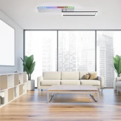 JUST LIGHT 11326-95 LED Deckenleuchte aluminium CCT Rainbow RGB
