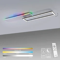 JUST LIGHT 11326-95 LED Deckenleuchte aluminium CCT Rainbow RGB