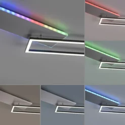 JUST LIGHT 11326-95 LED Deckenleuchte aluminium CCT Rainbow RGB