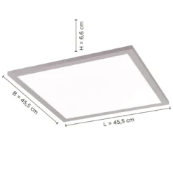 JUST LIGHT 14755-21 LED Deckenleuchte Panel FLAT silber quadratisch 445x445mm CCT