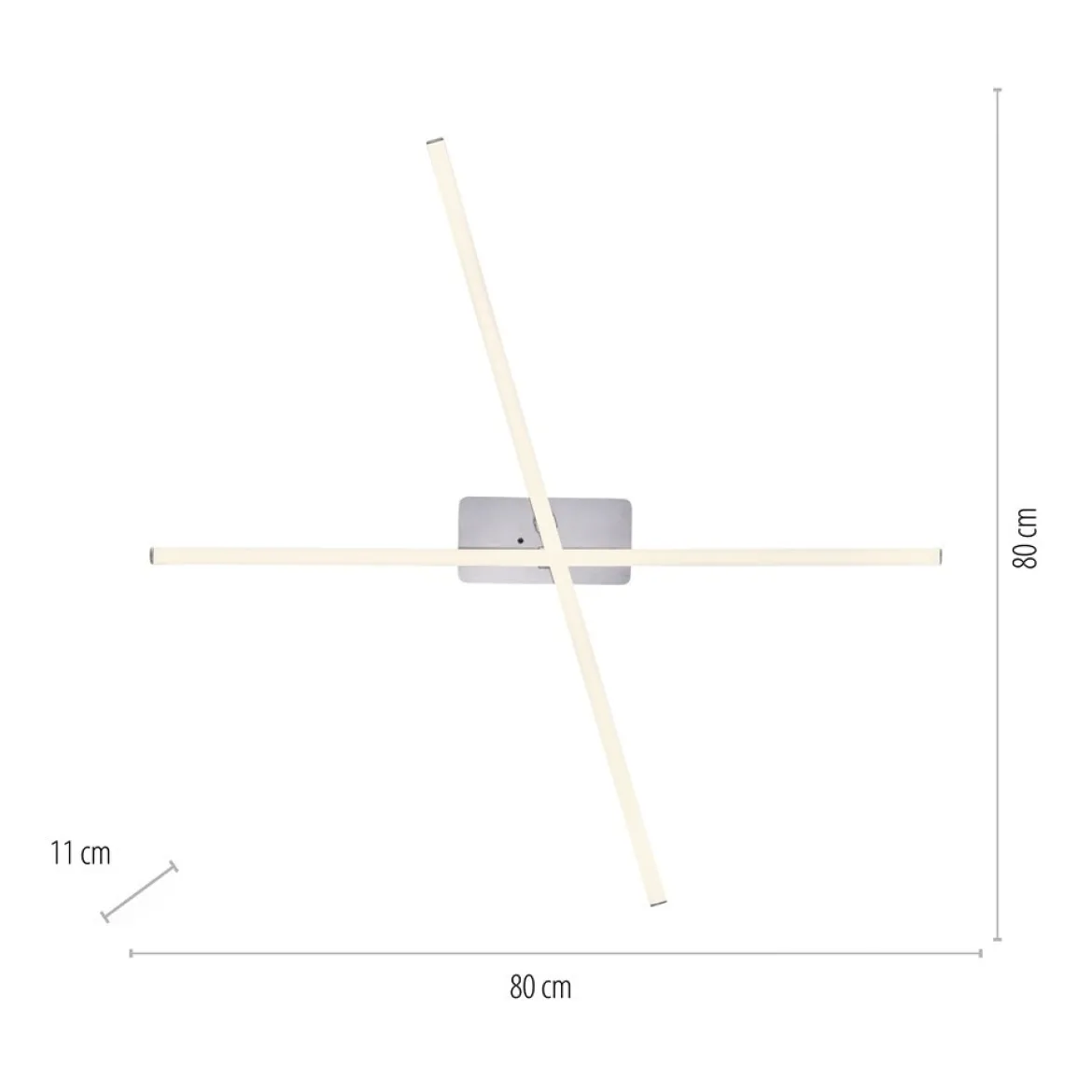 JUST LIGHT 11255-55 LED Deckenleuchte stahlfarben RGBW