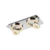 JUST LIGHT 14521-17 LED Deckenleuchte TIM 2-flammig 3000K chrom