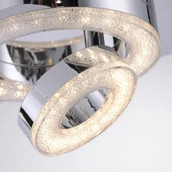 JUST LIGHT 14521-17 LED Deckenleuchte TIM 2-flammig 3000K chrom