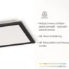 JUST LIGHT 14754-18 LED Deckenleuchte Panel FLAT schwarz quadratisch 295x295mm CCT