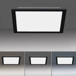 JUST LIGHT 14754-18 LED Deckenleuchte Panel FLAT schwarz quadratisch 295x295mm CCT