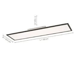 JUST LIGHT 14757-18 LED Deckenleuchte Panel FLAT schwarz rechteckig CCT