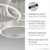 JUST LIGHT 15157-55 LED Deckenleuchte LILUTTI 3-flammig stahlfarben 3000K