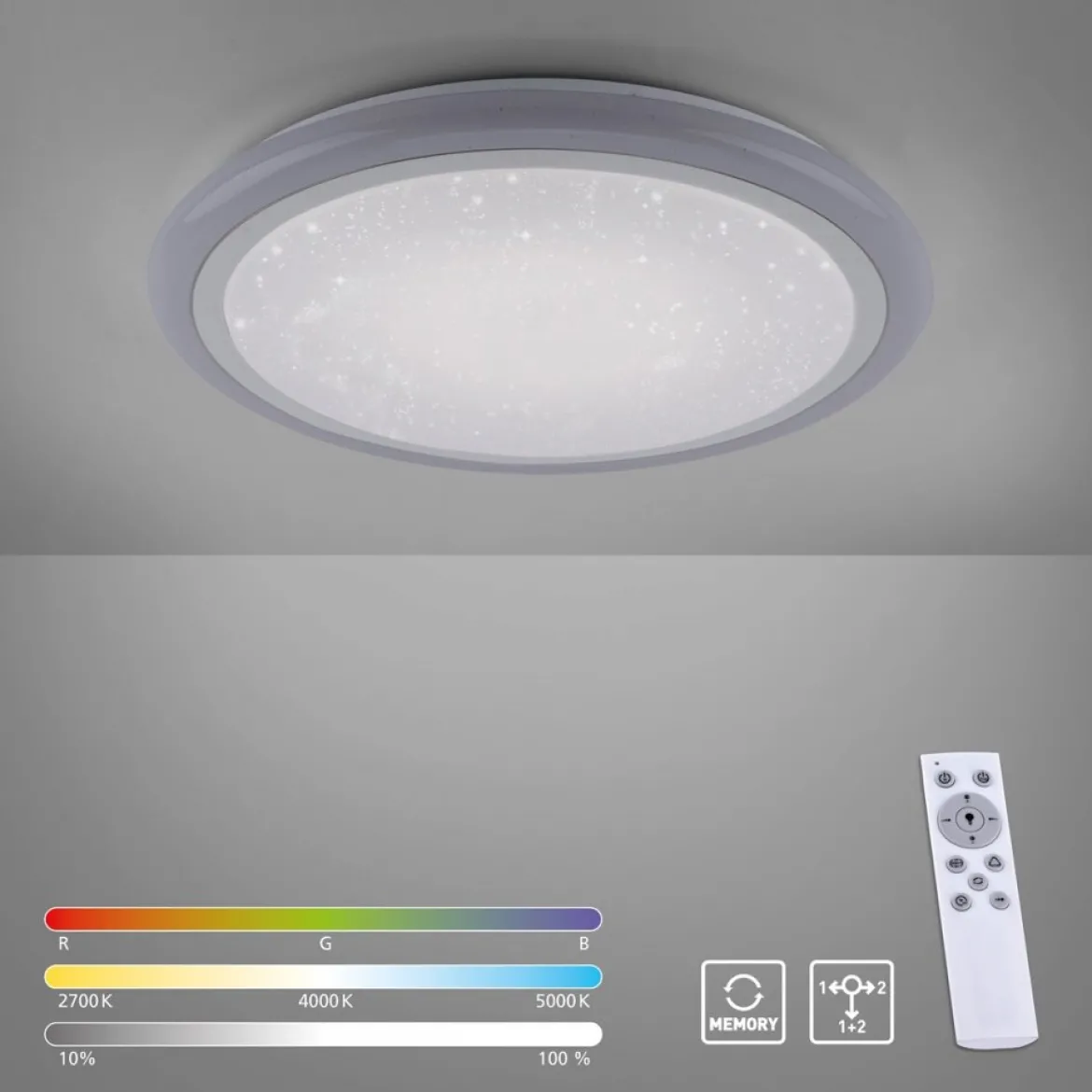 JUST LIGHT 15230-16 LED Deckenleuchte LUISA Sternenhimmel 60cm