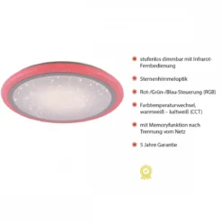 JUST LIGHT 15230-16 LED Deckenleuchte LUISA Sternenhimmel 60cm