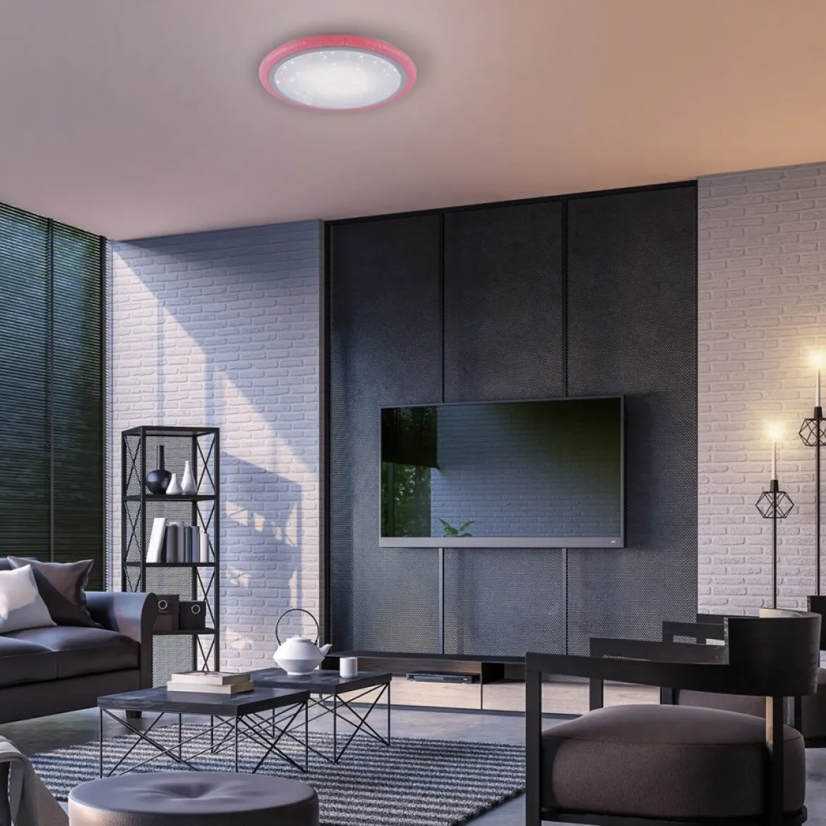 JUST LIGHT 15230-16 LED Deckenleuchte LUISA Sternenhimmel 60cm